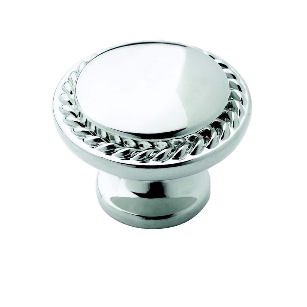Amerock Traditional 1.25-Inch Chrome Cabinet Knob (Pack of 5)