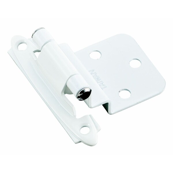 Amerock Gloss White 0.375 inch Offset Face Mount Self Closing Hinges