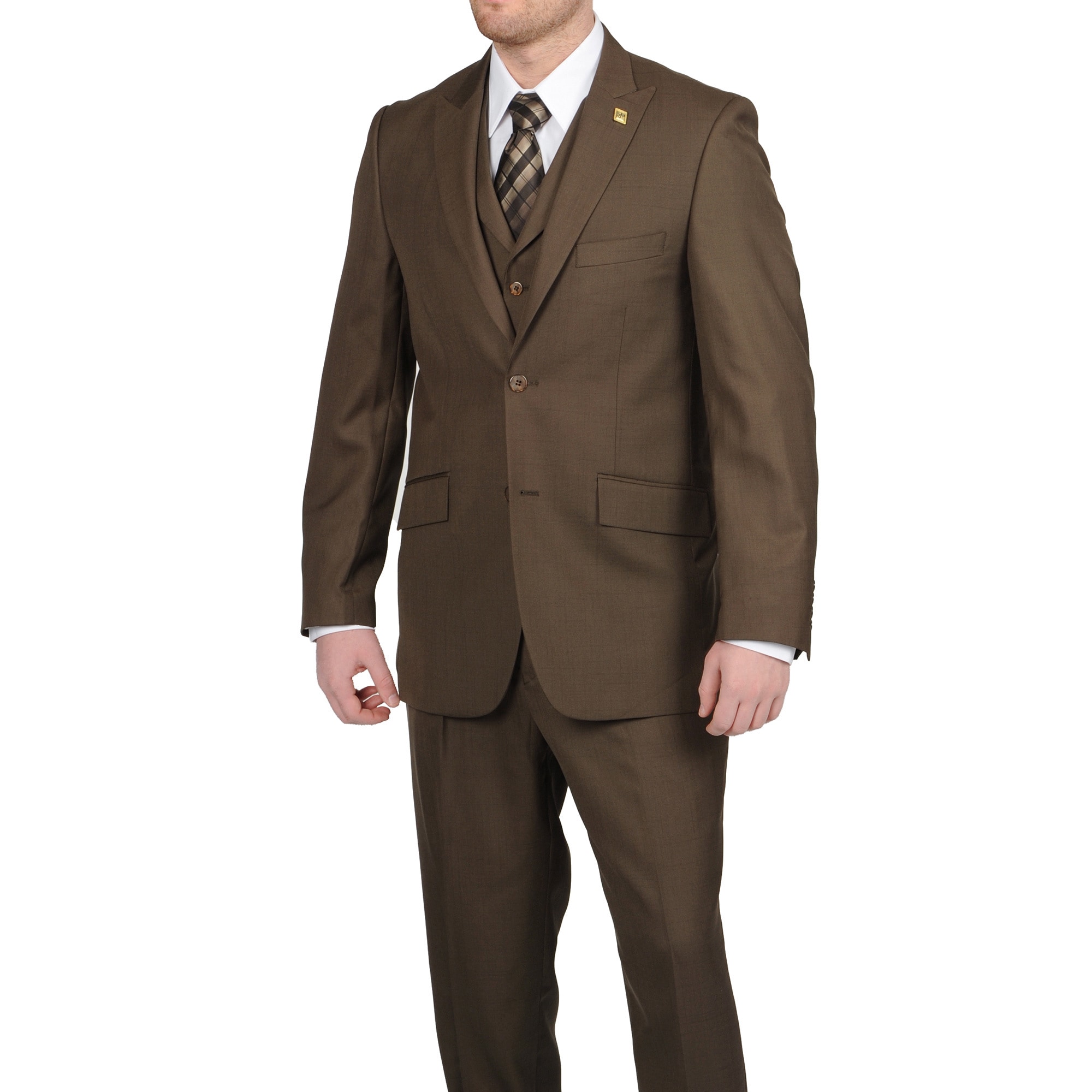 Brown 2 button Vested Suit Today $114.99 5.0 (1 reviews)