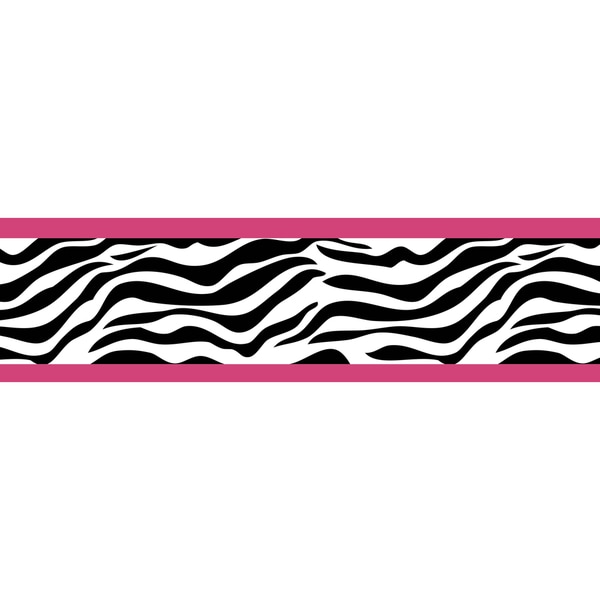 Sweet JoJo funky pink zebra curtain sale valances