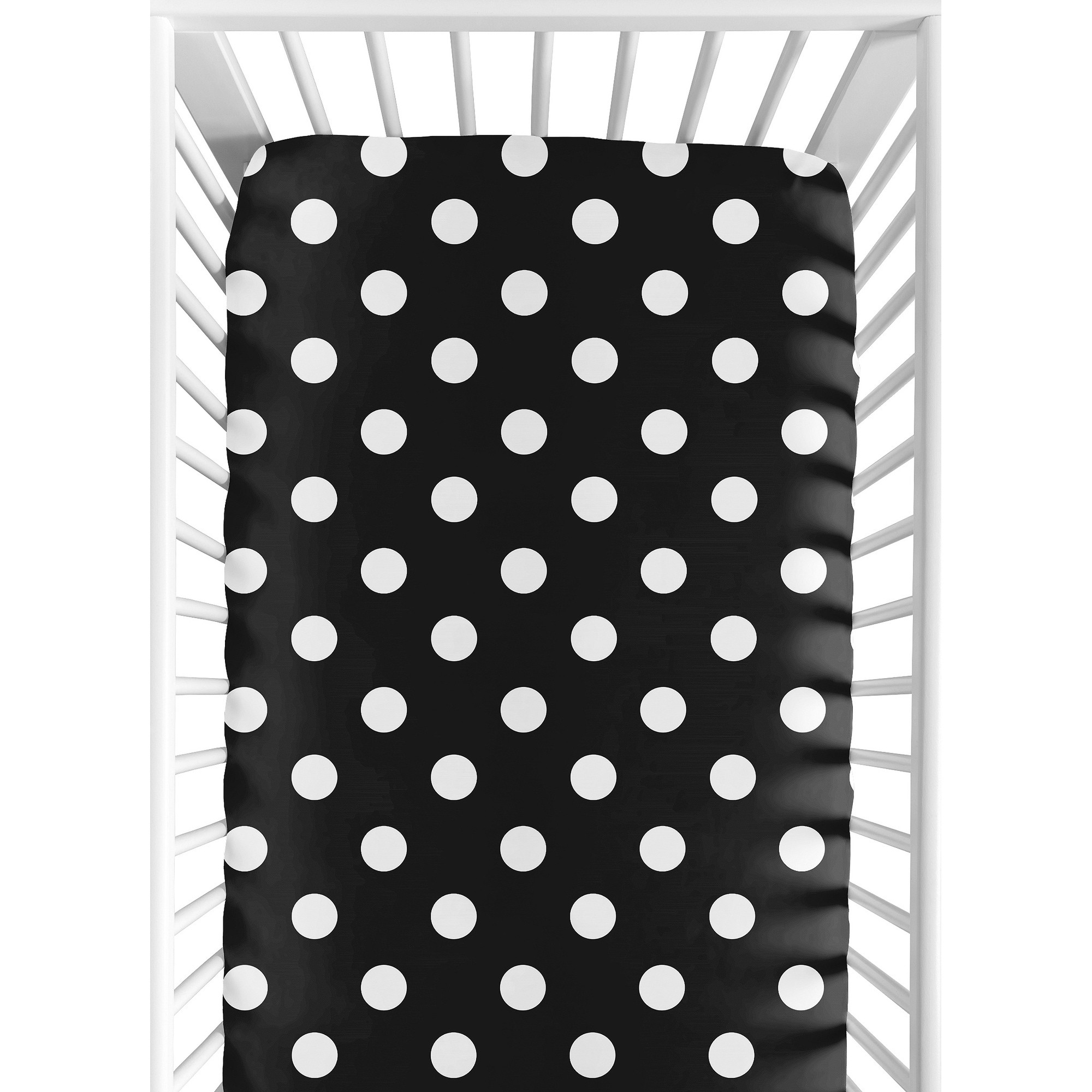 Shop Sweet Jojo Designs Dot Print Hot Dot Fitted Crib Sheet