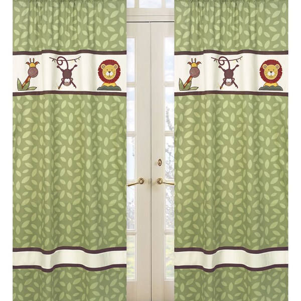 Jungle Time 84 inch Curtain Panel Pair