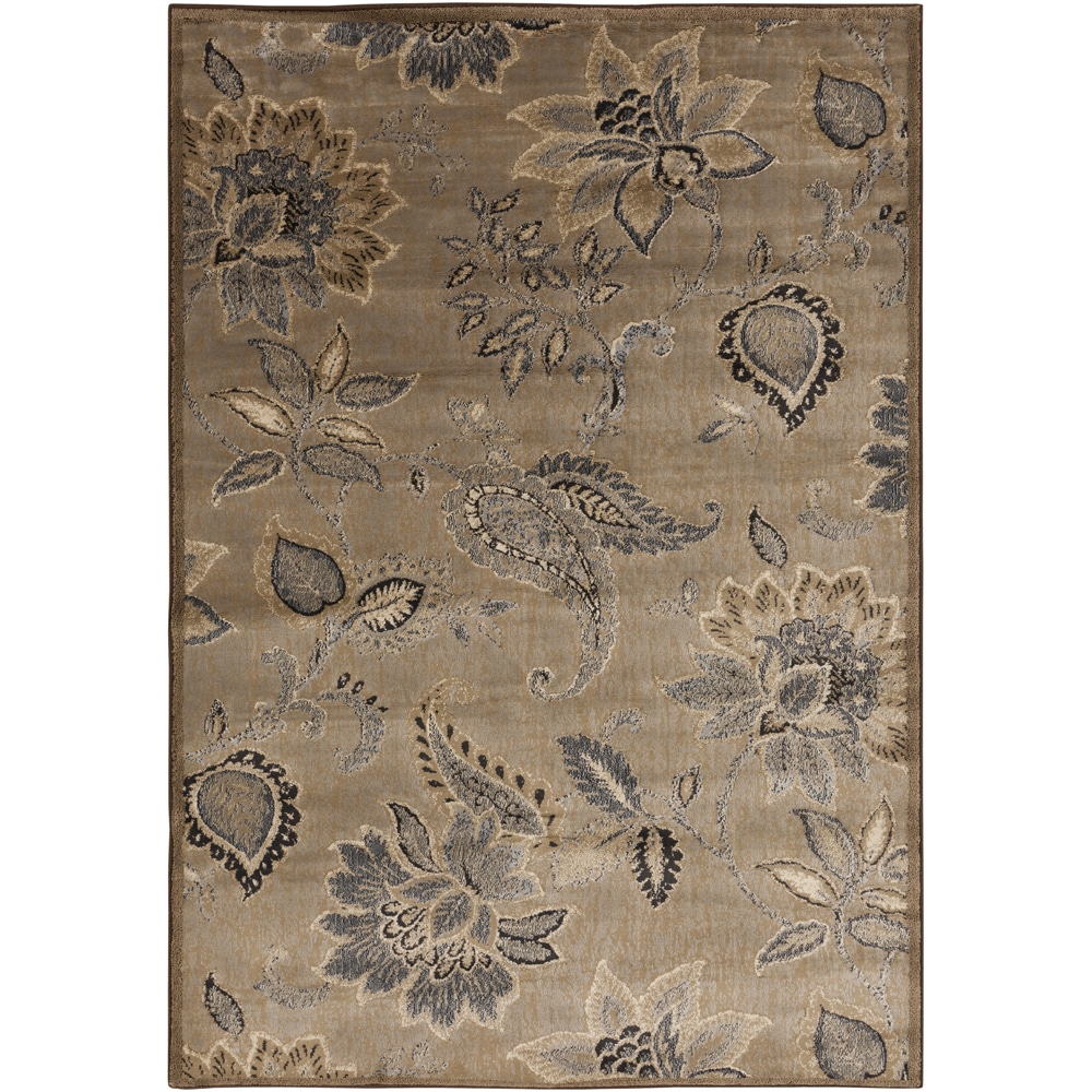 Beige Floral Caramel Rug (19 X 3)