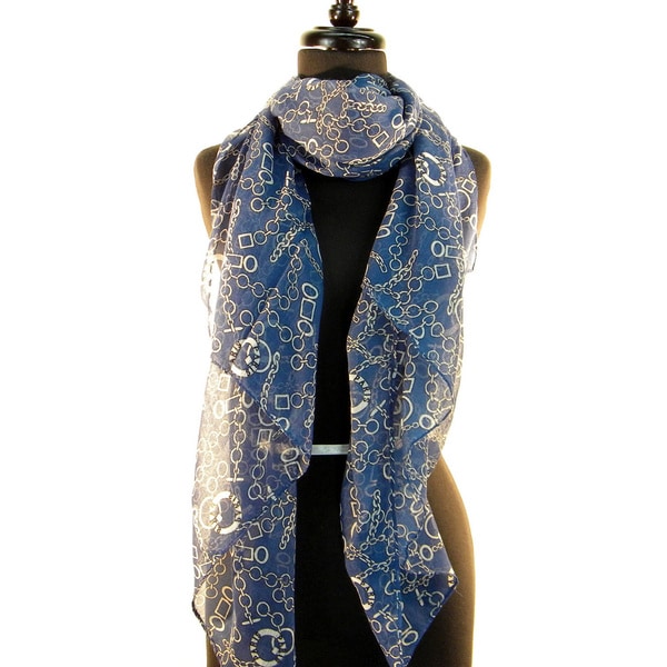 Shop Paris Chains and Links Fashion Scarf - Free Shipping On Orders ...