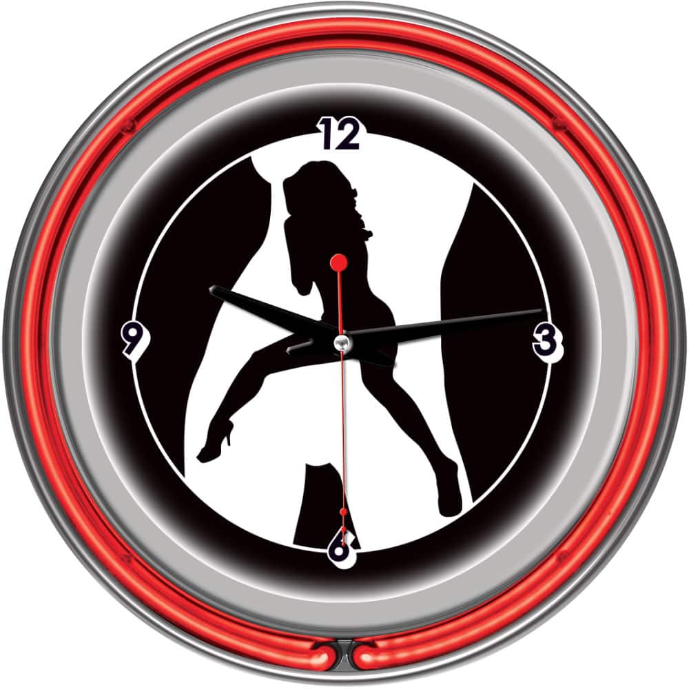 Shadow Babes C Series Red Neon Ring Clock