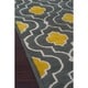 preview thumbnail 3 of 15, Hand-tufted Logan Grey/ Gold Wool Rug