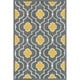 preview thumbnail 2 of 15, Hand-tufted Logan Grey/ Gold Wool Rug