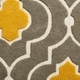 preview thumbnail 13 of 15, Hand-tufted Logan Grey/ Gold Wool Rug