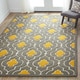 preview thumbnail 15 of 15, Hand-tufted Logan Grey/ Gold Wool Rug