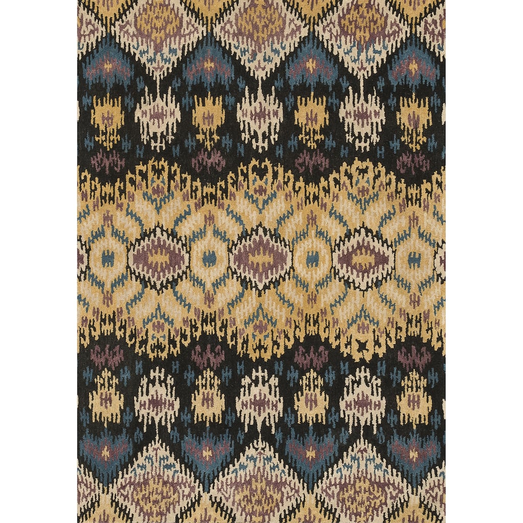 Hand-tufted Arianna Red/ Multi Wool Rug