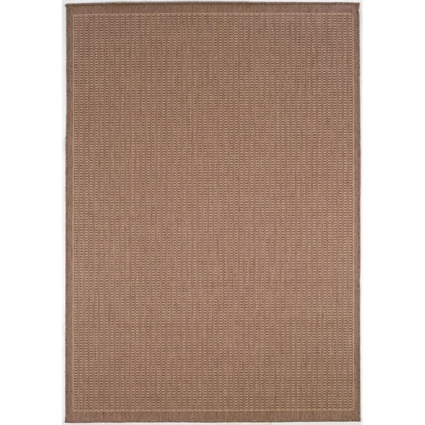 Pergola Deco Cocoa-Natural Indoor/Outdoor Area Rug - 3'9 x 5'5