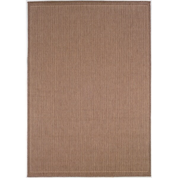 Pergola Deco Cocoa/Natural Indoor/Outdoor Area Rug - 8'6 x 13'