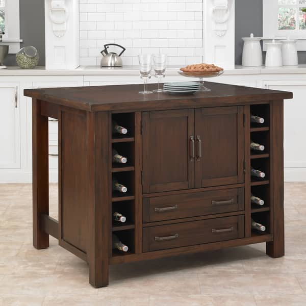 Shop Cabin Creek Kitchen Island By Home Styles Free Shipping