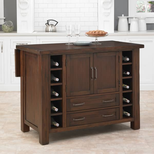 Shop Cabin Creek Kitchen Island By Home Styles Free Shipping