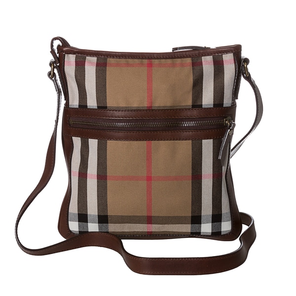 Burberry Vintage Washed House Check Crossbody Bag