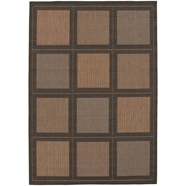 Couristan Recife Summit Cocoa and Black Area Rug - 8'6 x 13'