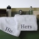 preview thumbnail 1 of 4, Copper Grove HamlingAuthentic Hotel Personalized His and Hers Turkish Cotton Hand Towels (Set of 2)
