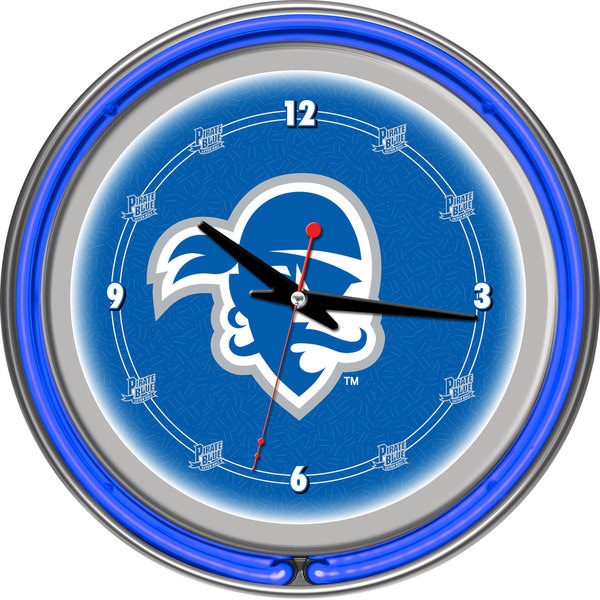 Seton Hall University Neon Clock