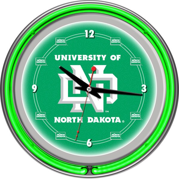 University of North Dakota Neon Clock