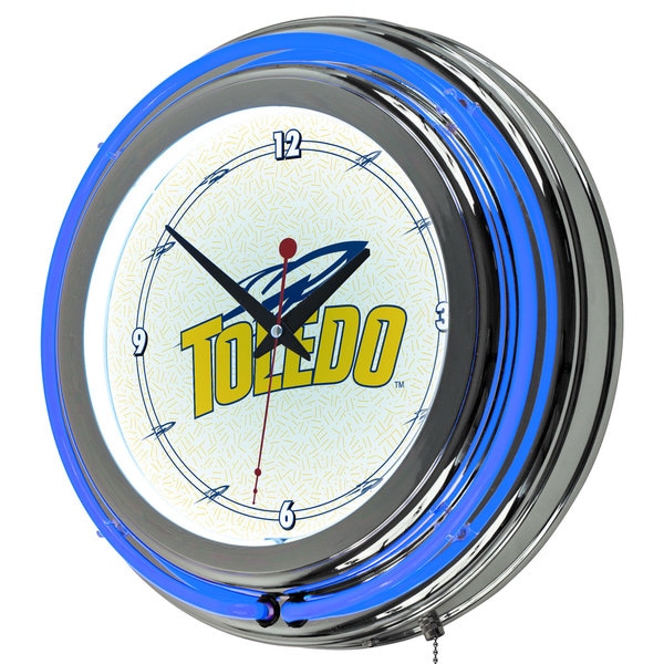 NCAA University of Toledo Neon Clock