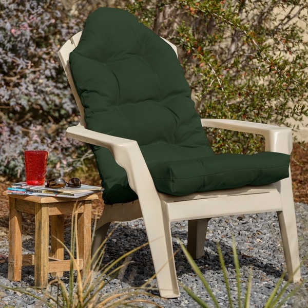 Shop Outdoor All-weather Adirondack Tufted Chair Cushion 