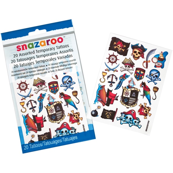 Snazaroo Pirates Temporary Tattoos Reeves Kids' Paints