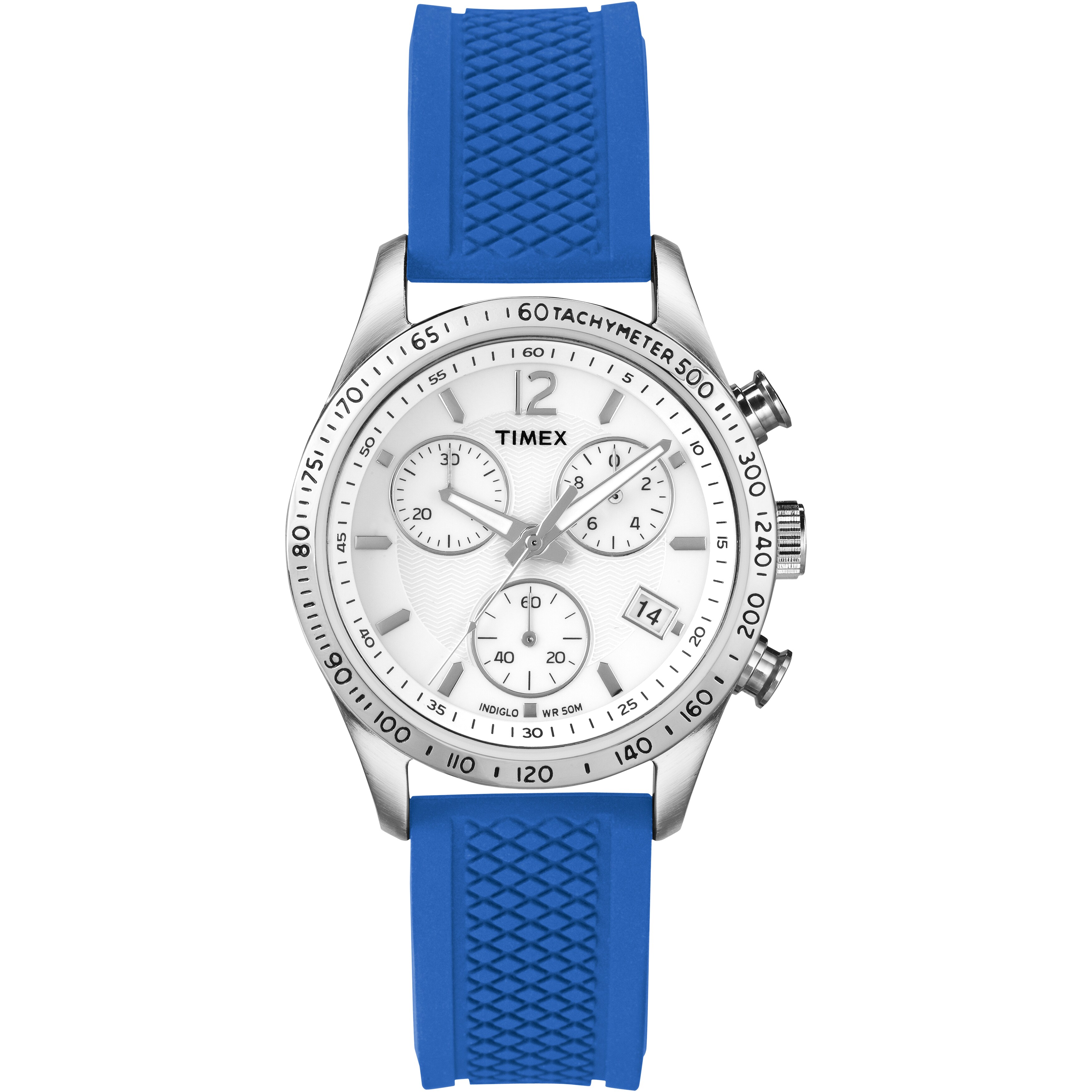 timex ameritus stainless steel chronograph