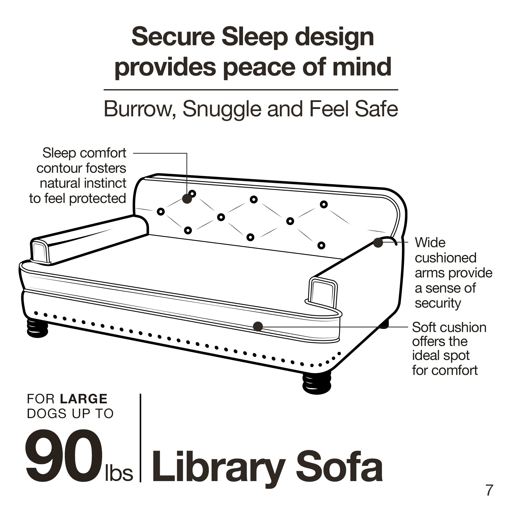 enchanted home pet library sofa dog bed