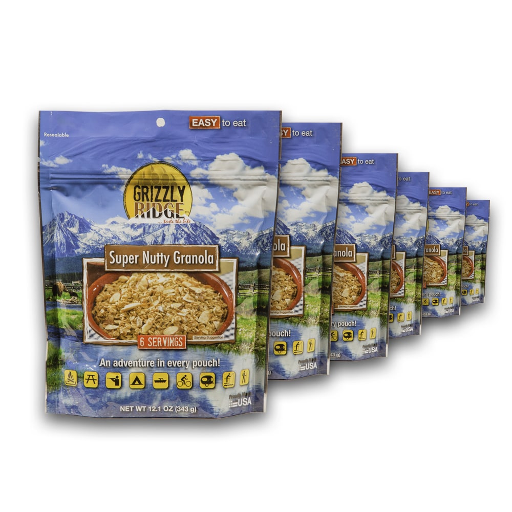 Grizzly Ridge Super Nutty Granola (pack Of 6)