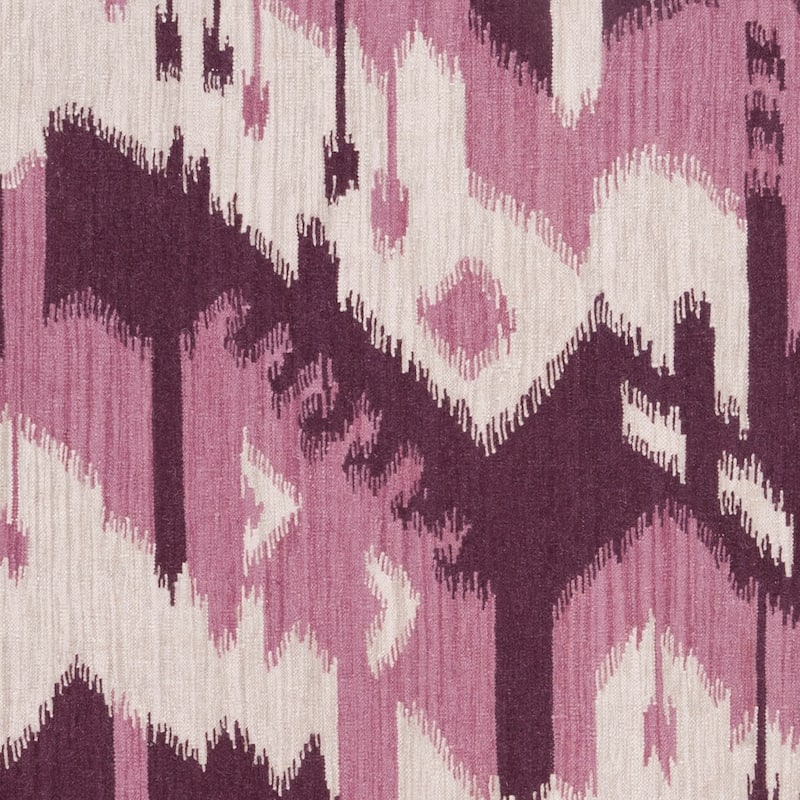 Hand-woven Ikat Iquitos Purple Wool Flatweave Area Rug - 2' x 3' - 2' x 3'