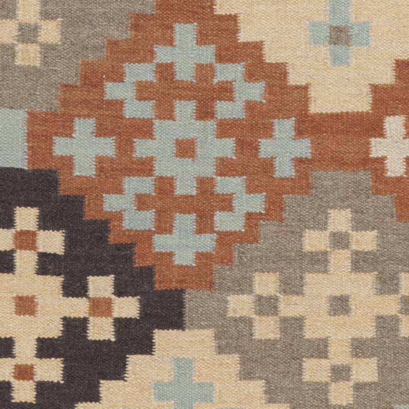 Hand-woven Ayacucho Grey Wool Area Rug - 2' x 3' - 2' x 3'