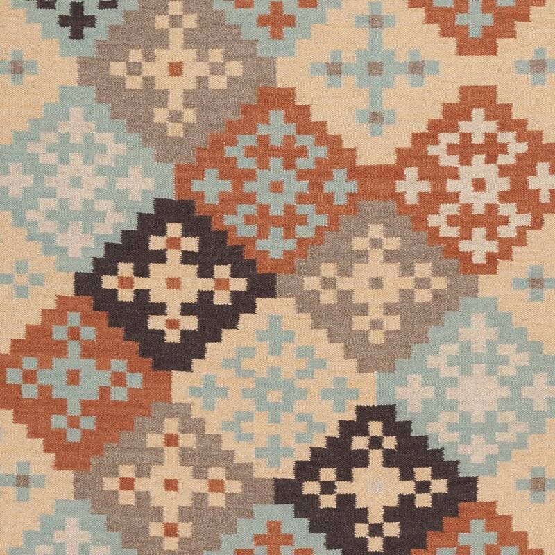 Hand-woven Ayacucho Grey Wool Area Rug - 2' x 3' - 2' x 3'