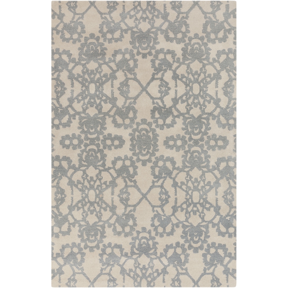 Hand tufted Transitional Tarma Beige Wool Rug (8 X 11)