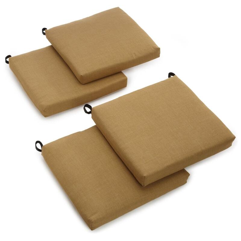 Blazing Needles Indoor/Outdoor Chair Cushions (Set of 4) - 20 x 19