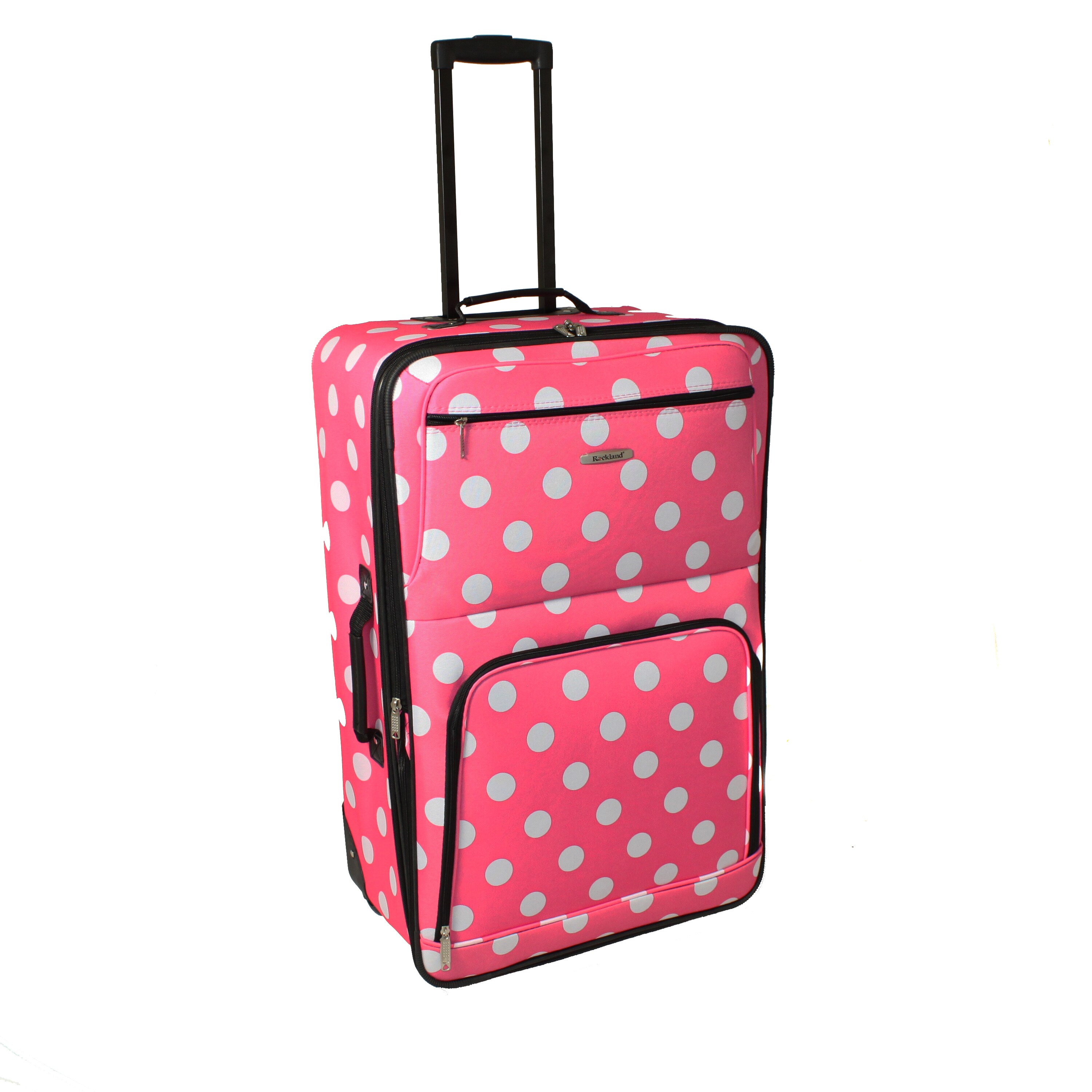 rockland polka dot luggage