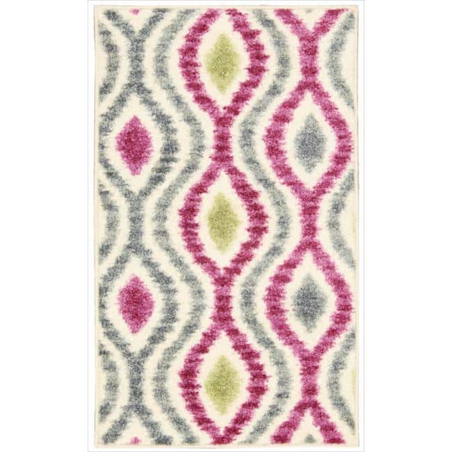 Waverly Aura of Flora Area Rug - 7' 9" x 10' 10" - Jazzberry - Rectangle