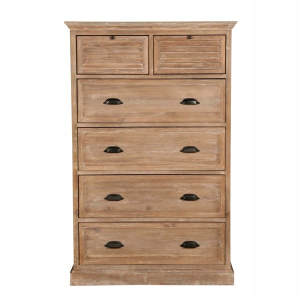 Eden Stone Wash Six drawer High Chest Dressers