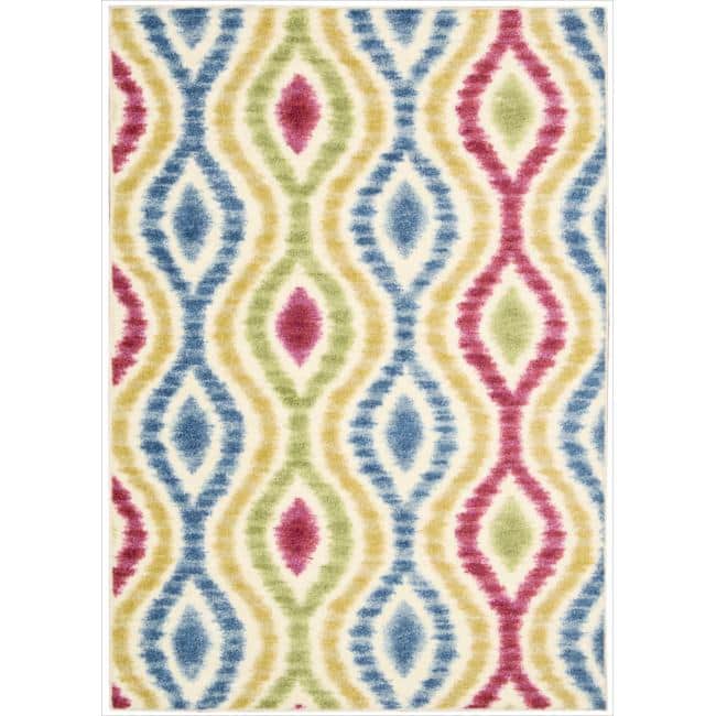 Waverly Aura of Flora Area Rug - 7'9" x 10'10" - Lipstick - Rectangle