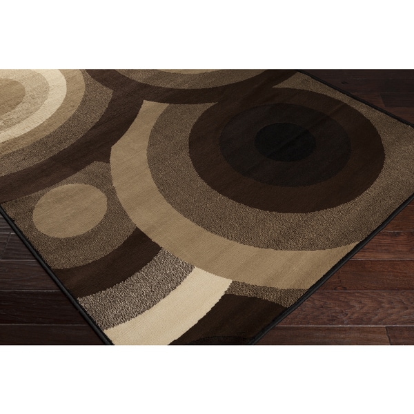 Sandy Circles Barley Area Rug (53 x 76)