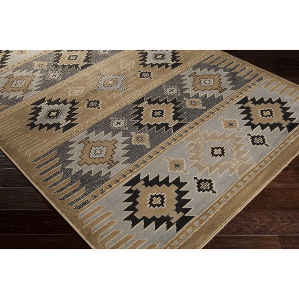 Meticulously Woven Southwestern Aztec Wheat Nomad Barley Area Rug (7'9 x 11'2) 7x9   10x14 Rugs