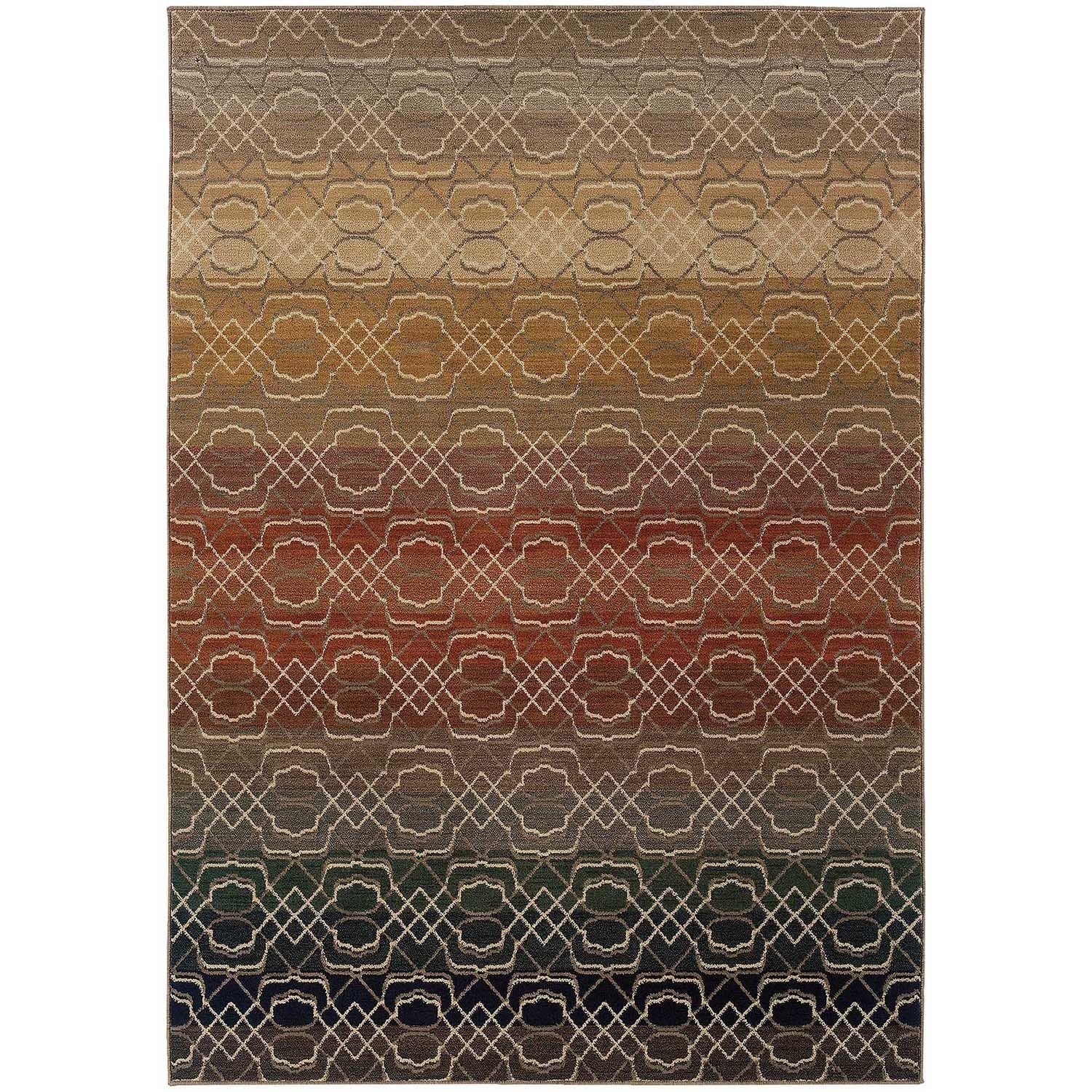 Indoor Grey Multicolored Geometric Area Rug (53 X 76) Today $283.99