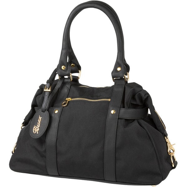 Shop The Bumble Collection Buzz Nylon Diaper Bag in Black - Free ...