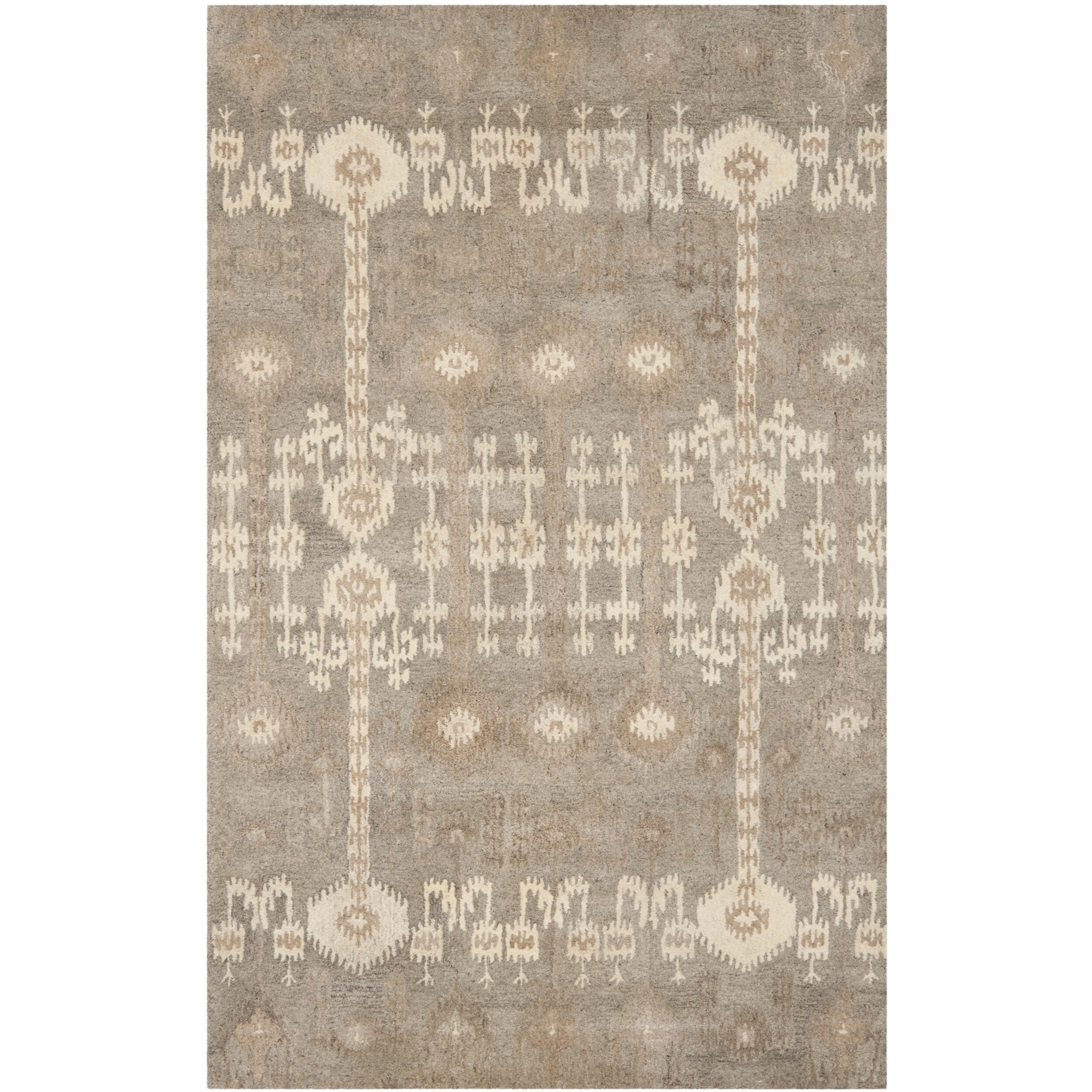 Shop Safavieh Handmade Wyndham Natural New Zealand Wool Rug 5' x 8