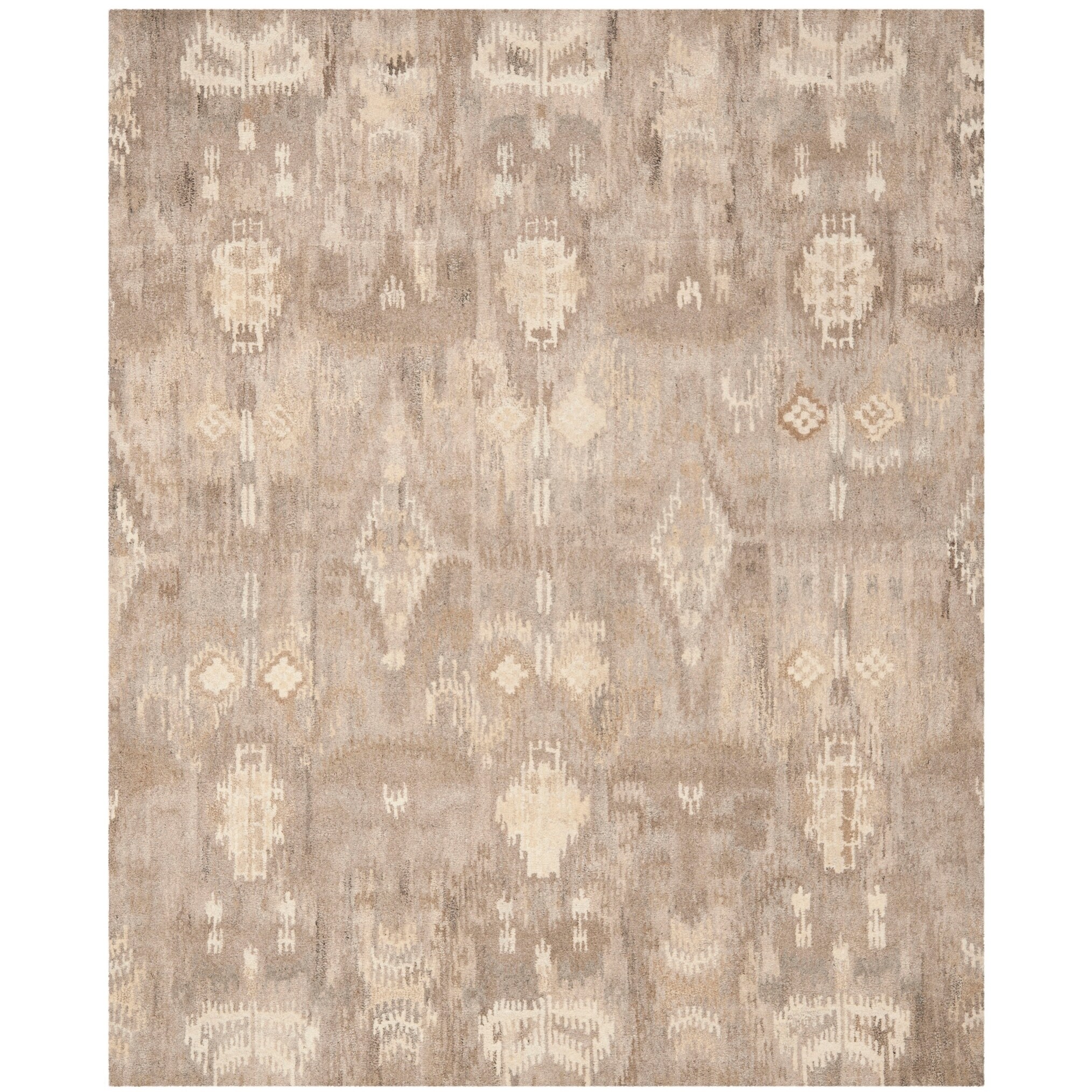 Shop Safavieh Handmade Wyndham Natural New Zealand Wool Rug 8' x 10' On Sale Free Shipping