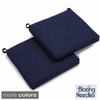 Blazing Needles 20-inch Indoor/Outdoor Chair Cushion (Set of 2) - 19" x 19"