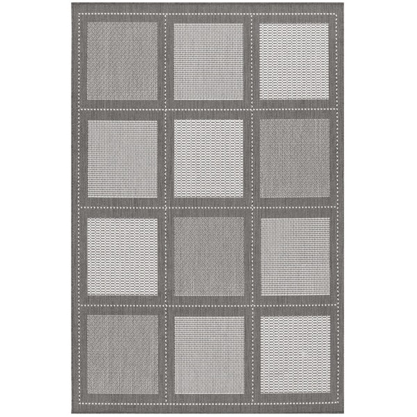 Recife Summit Grey-White Indoor/Outdoor Rug - 7'6 x 10'9