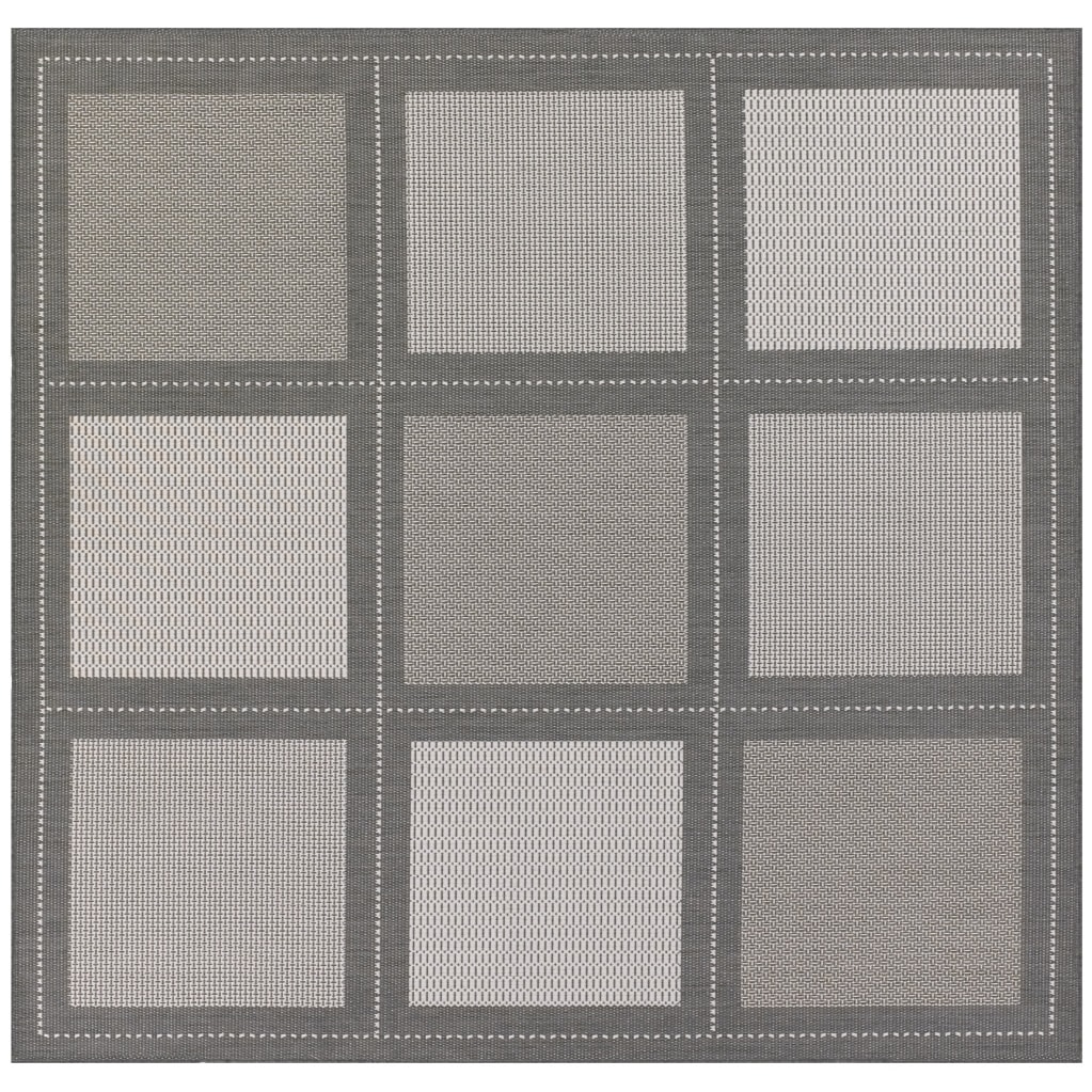 Recife Summit/ Grey White Square Rug (86 X 86)