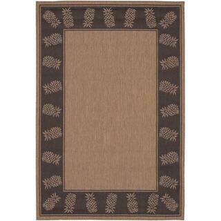 8 X 13 Rugs For Less Pergola Welcome Home Cocoa Black Indoor Outdoor Rug 8 6 X