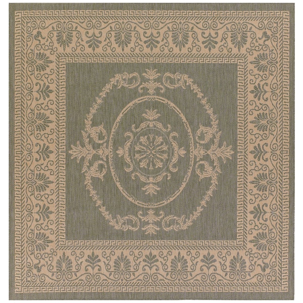 Green/ Natural Recife Rug (8'6 Square) COURISTAN INC Round/Oval/Square