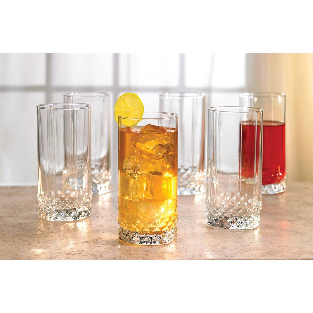 Style Setter Rocks Highball Glasses (Set of 6)